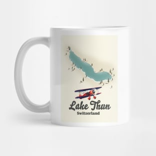 Lake Thun Switzerland map Mug